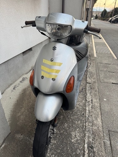 スズキ Let’s4 原付バイク 実働 ヘルメット付き