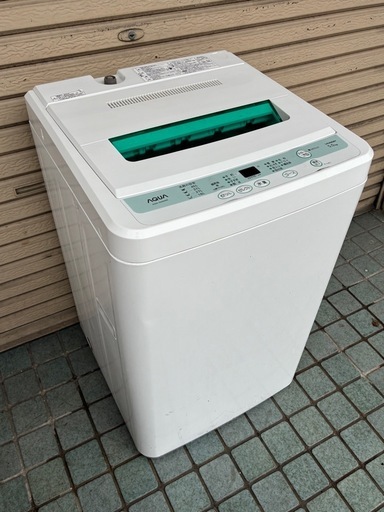 ※終了※★5Kg★ AQUA アクア 全自動電気洗濯機 AQW-S50A 2012年　簡易清掃済み！