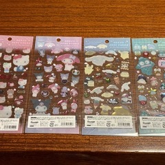 ‼️期間限定‼️クリアキャンディシール サンリオ4枚セットの画像