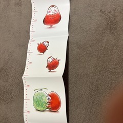 新品 だるまさん 身長計 かがくいひろし 成長記録 だるまさんシリーズの画像