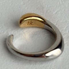 ☆現金払い可能☆tk.TAKEO KIKUCHI  ぷっくりピンキーリング＆イヤカフ 8号の画像