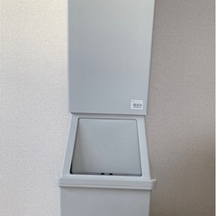 平和工業　2個セット　45L　ゴミ箱　ダストボックス　スリム　　積み重ね　縦型　蓋付き　ストッパーなし　ミルクティーベージュの画像