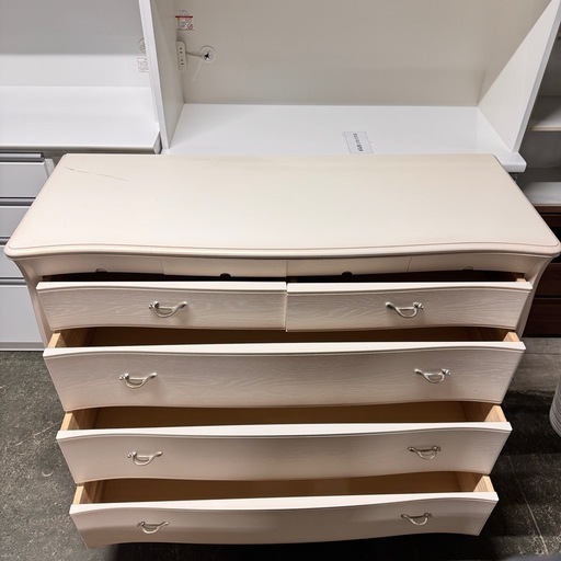 A2185? IDC大塚家具 松永工房 チェスト サイドボード タンス 収納 アール?