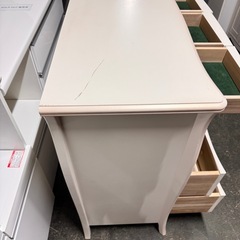A2185🌟 IDC大塚家具 松永工房 チェスト サイドボード タンス 収納 アール🌟の画像