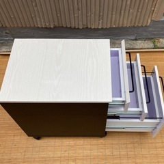 ニトリ　デスクワゴンセット　"サーヤ"の画像