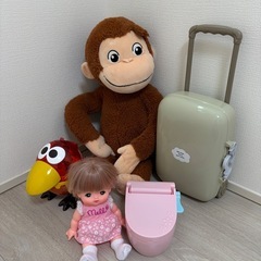 おもちゃ　まとめ売り　しまじろう　Benesse ぷち　ぽけっと　ほっぷ　すてっぷ　おもちゃ　DVD 教材　はてなくん　トイトレ　パズル　メルちゃん　おしゃべりトイレ　キョロちゃん　缶詰　おさるのジョージ　スリコキャリーバッグの画像