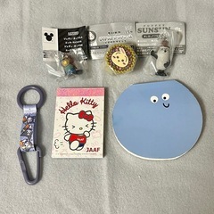 【6点】めじるしアクセサリー/ちいかわおやつチャーム、うさぎ、パペットスンスン、ゾンゾン、ズートピア二ブルズの画像