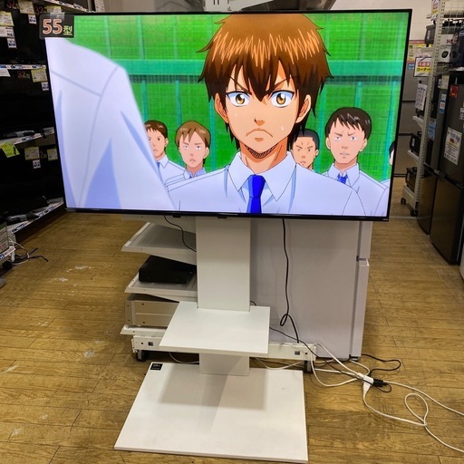 4/9値下げしました?スタンド付き?ORION 2020年製 55型液晶テレビ OL55XD100  液晶テレビ LIVING ROO