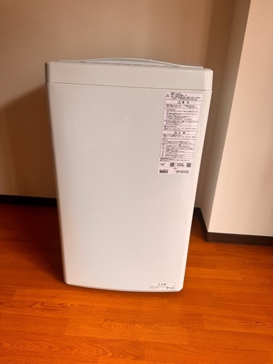 2024年製 美品 AQUA 全自動洗濯機 5kg AQW-S5E4 ホワイト