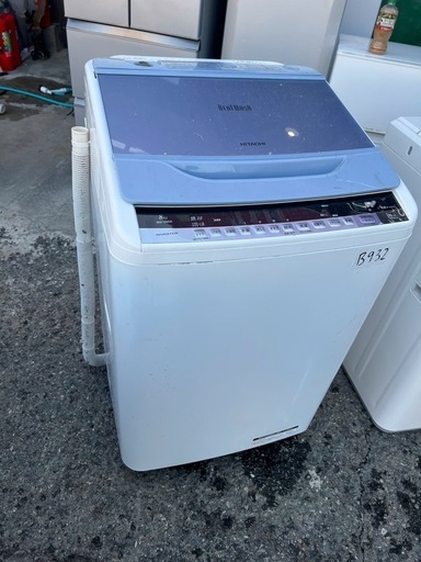NO B932?福岡市内配送設置無料✨?全自動洗濯機 （洗濯8.0kg）「ビートウォッシュ」　BW-V80A-A ブルー