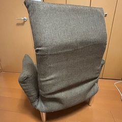 脚付き座椅子 カーキの画像