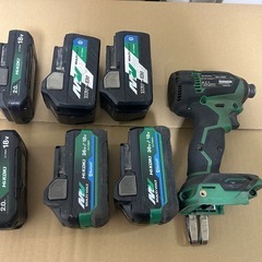 ハイコーキ　インパクトドライバー　バッテリーセットの画像