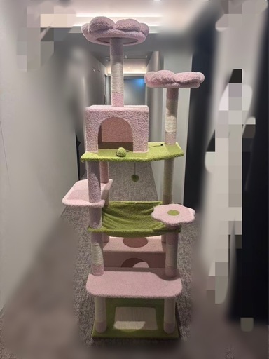 ✨引き取り限定✨ペテペラキャットタワーお花