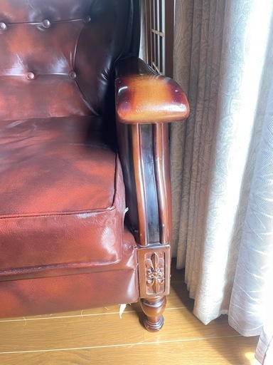 オールド カリモク　一人掛けソファ　美品　2客