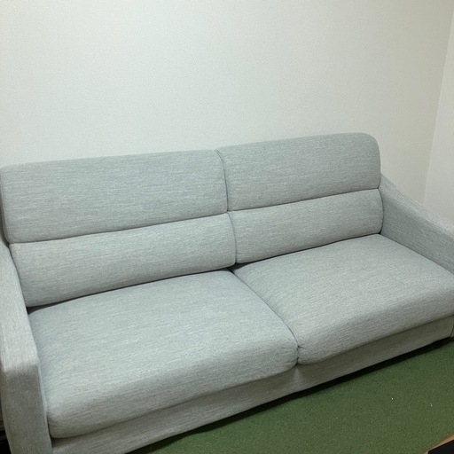 【美品】ニトリ 3人掛けソファ グレー