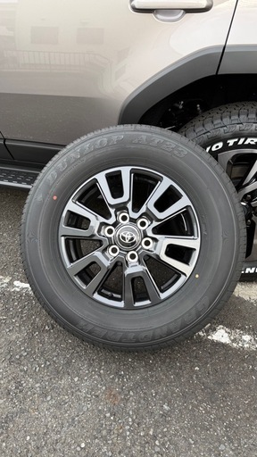 ランクル250 純正タイヤホイール 4本 265/60R18 DUNLOP 新車外し ナット付 直接引取