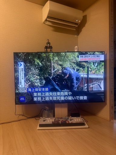 値下げ‼️テレビ　壁よせスタンド