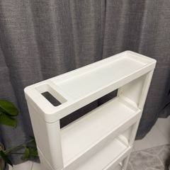 【無料】ニトリ 隙間収納キッチンカート／幅12cm・キャスター付き・状態良好の画像