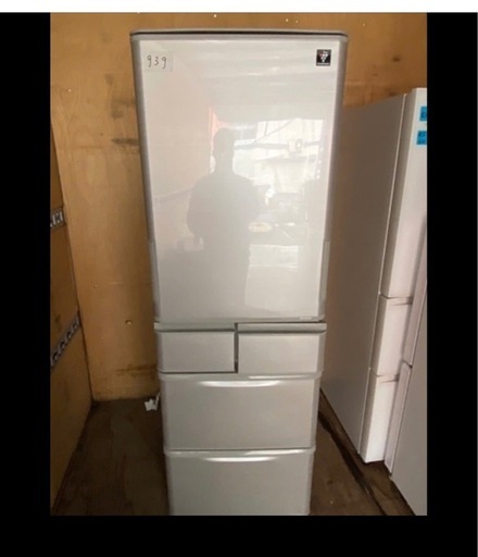 NO B939?福岡市内配送設置無料✨?SJ-W412D-S 冷蔵庫 プラズマクラスター冷蔵庫 シルバー [412L /5ドア /左右