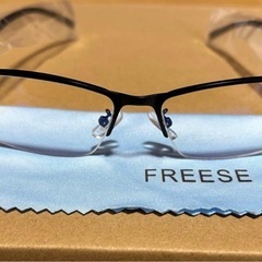 新品　ハーフリム眼鏡 オシャレメガネ ビジネス カジュアルの画像