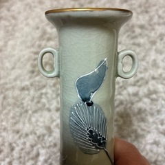 谷口幸夫作　九谷焼　陶器花入の画像