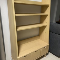 【無料】木製収納棚 引き出し付き＋おまけあり の画像