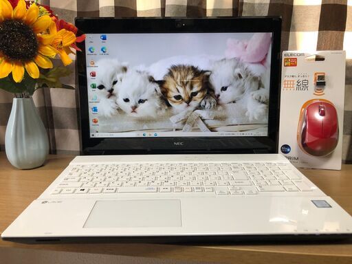 ?１台限定?福生市・入間市近隣・美品美麗品！超速i7第7・超高速新品SSD256GB交換済・Webｶﾒﾗ内蔵・Win11・NEC/Of