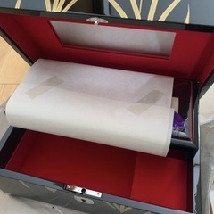 新品未使用　会津塗宝石箱の栞　オルゴール付きジュエリーボックスの画像