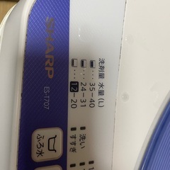 7.0kg洗い　SHARP ES-T707　の画像