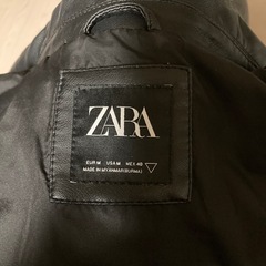 ZARAメンズフェイクレザージャケットMの画像