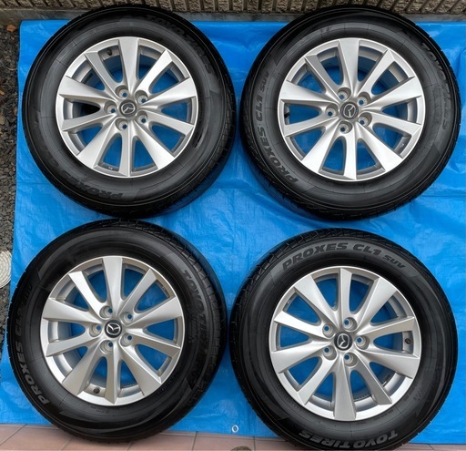 【美品】マツダ CX-5 純正17インチ ＋ 国産TOYOタイヤ4本（2021年製・バリ山）