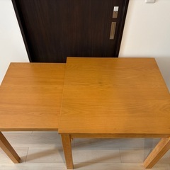 ニトリ　伸長式ダイニングテーブル (幅80-130cm LO NA)の画像