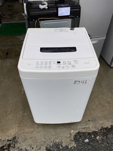 NO B943?福岡市内配送設置無料✨?洗濯機 4.5kg 設置費込み 部屋干し時間短縮モード 一人暮らし IAW-T451 2022