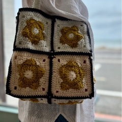 モチーフトートバッグ花の画像