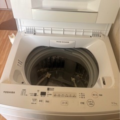 （複数連絡ありのため新規受付停止します）TOSHIBA AW-45M7(W) 2020年製　洗濯機の画像