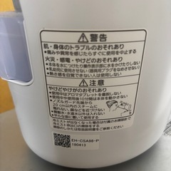 Panasonic  EH-CSA98スチーマーの画像