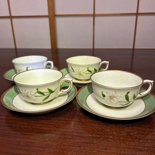 深川製磁 カップ&ソーサー 4客+1客（おまけ）ペア 君島一郎 KIMIJIMA 即購入OK