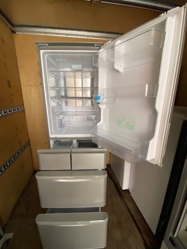 NO B939?福岡市内配送設置無料✨?SJ-W412D-S 冷蔵庫 プラズマクラスター冷蔵庫 シルバー [412L /5ドア /左右