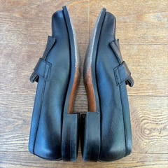 【SCOTCH GRAIN スコッチグレイン】 フリンジ　キルトローファー 26EE  黒　ブラックの画像