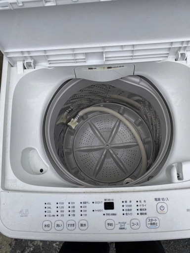 NO B943?福岡市内配送設置無料✨?洗濯機 4.5kg 設置費込み 部屋干し時間短縮モード 一人暮らし IAW-T451 2022