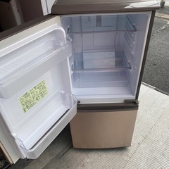 NO B938🌈福岡市内配送設置無料✨🌈SJ-D14E-N 冷蔵庫 ブロンズ系 [137L /2ドア /右開き/左開き付け替えタイプ]の画像