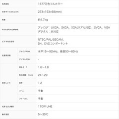 EPSON / エプソンoffirio プロジェクター EMP-1705の画像