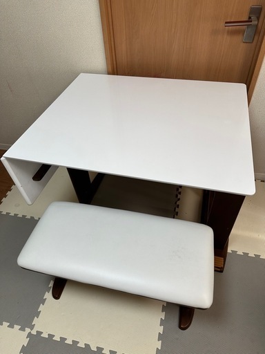 ダイニングテーブル ベンチセット ダイニングテーブルセット 4人掛け 4点セット テーブル引き出し付 正円 