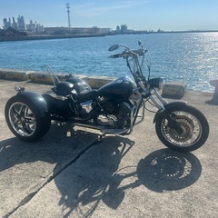 ドラックスター1100 トライク Vスター VMAX ハーレー　3輪　車検付 ヤマハ 実動　フルカスタム極上車　ローン可　配送可能の画像