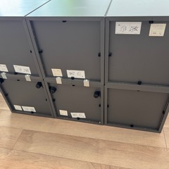 IKEAエーケト／シェルフ　ダークグレー6個セットの画像