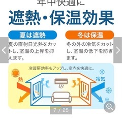 遮光カーテン（レース付き）の画像