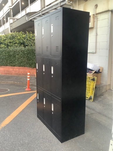 9人用　　大型ロッカー　　ブラック　　