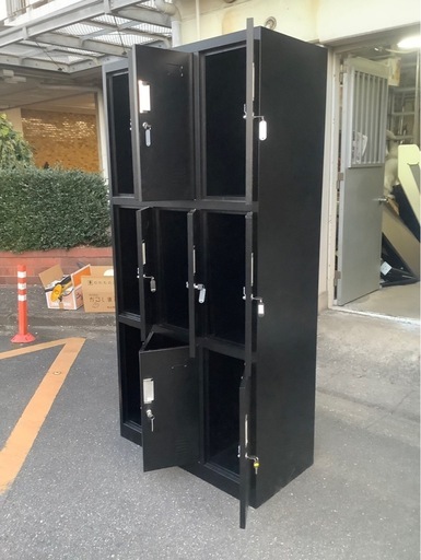 9人用　　大型ロッカー　　ブラック　　