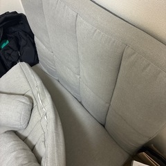 ソファベッド　グレーの画像