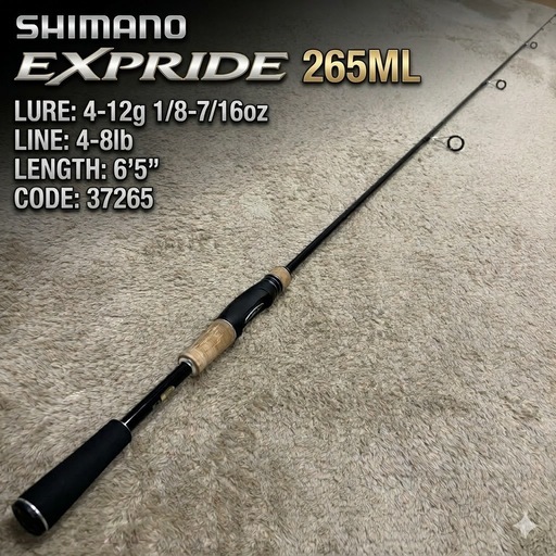 【美品】 シマノ 17エクスプライド 265ML スピニング 1ピース